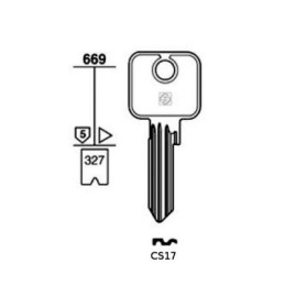 CHIAVE PIATTA ^CS17^ SILCA